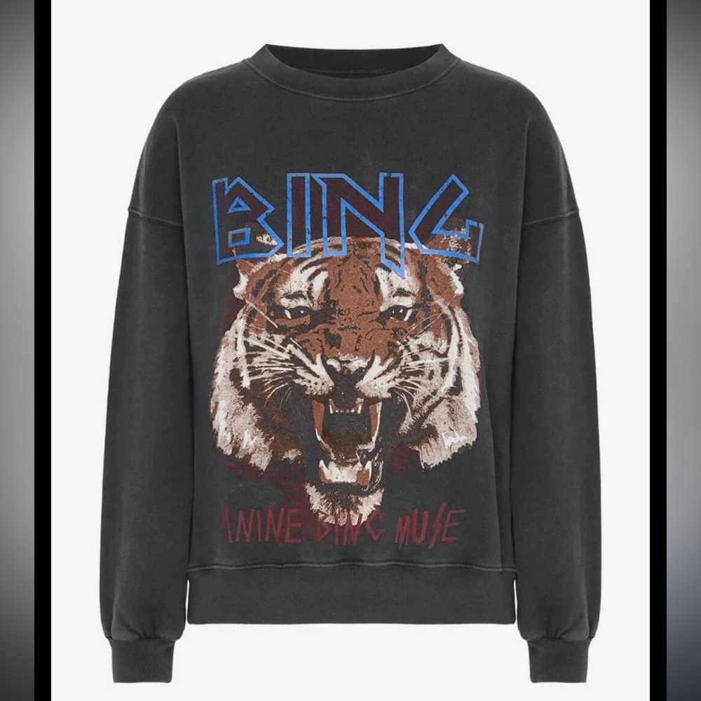 Anine Bing Tiger Sweatshirt Size S